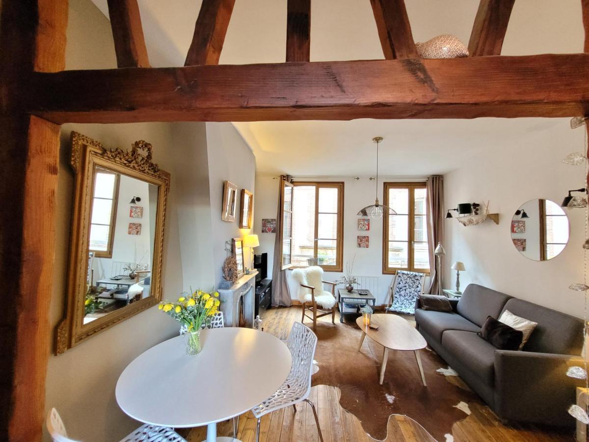 Le Valentin - Parking Prive - Coeur Historique - La Clef De Honfleur Lägenhet Exteriör bild